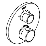 GROHE Thermostat-Brausebatterie Grohtherm 24076, mit integrierter 2-Wege-Umstellung, Fertigmontageset für Rapido SmartBox, chrom