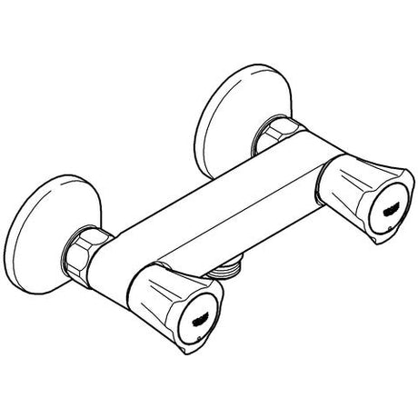 GROHE Brausebatterie Costa 26330_1, Wandmontage, eigensicher, chrom