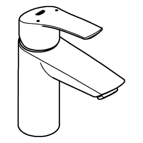 GROHE Einhand-Waschtischbatterie Eurosmart 32467_3, S-Size, Einlochmontage, Temperaturbegrenzer, glatter Körper, chrom