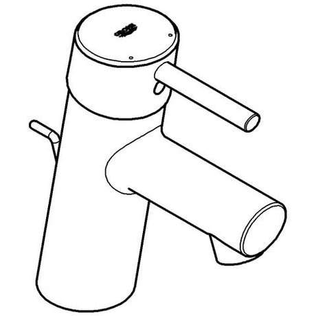GROHE Einhand-Waschtischbatterie Concetto 32204_1, S-Size, Einlochmontage, Zugstangen-Ablaufgarnitur 1 1/4'', chrom