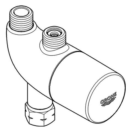 GROHE Thermischer Verbrühschutz/Untertischthermostat Grohtherm Micro 34487, chrom