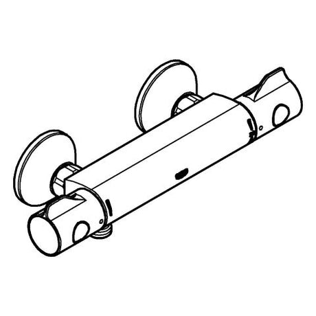GROHE Thermostat-Brausebatterie Grohtherm 800 34558, Wandmontage, eigensicher, chrom