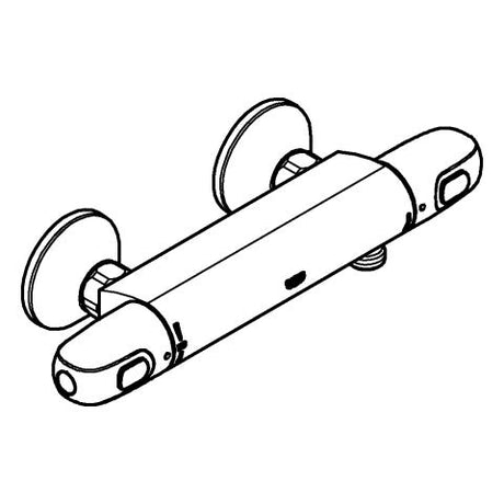 GROHE Thermostat-Brausebatterie Grohtherm 1000 34814_3, Wandmontage, eigensicher, Professional Edition, chrom