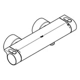 GROHE Thermostat-Brausebatterie Grohtherm 2000 34169_1, Wandmontage, chrom