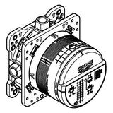 GROHE Universal Unterputz-Einbaukörper Rapido SmartBox 35604, DN 15, für Nass- und Trockenausbau, 3 Abgänge 1/2'', 2 Zuläufe unten, 1/2'', Einbautiefe 75-105 mm, Professional Edition