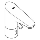 GROHE Infrarot-Elektronik für Waschtisch Europlus E 36207_1, mit Mischung, 6 V Lithium-Batterie, Typ CR-P2, chrom