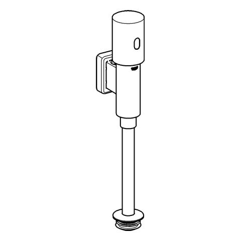 GROHE Infrarot-Elektronik Tectron Rondo 37421, für Urinal, 6 V Lithium-Batterie, Typ CR-P2, chrom