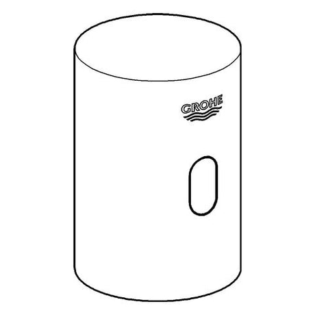 GROHE Umrüsteinheit Tectron 37427, DN15, für Urinal-Spüler 37 021 und Varianten, 6 V Lithium-Batterie, Typ CR-P2, chrom