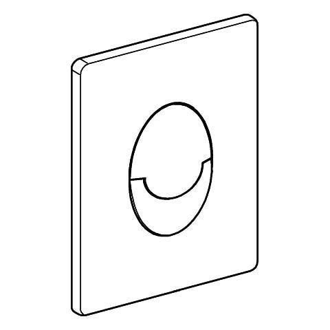 GROHE WC-Betätigung Skate Air, 2-Mengen- und Start & Stopp-Betätigung, 156 x 197 mm, pneumatische Betätigung