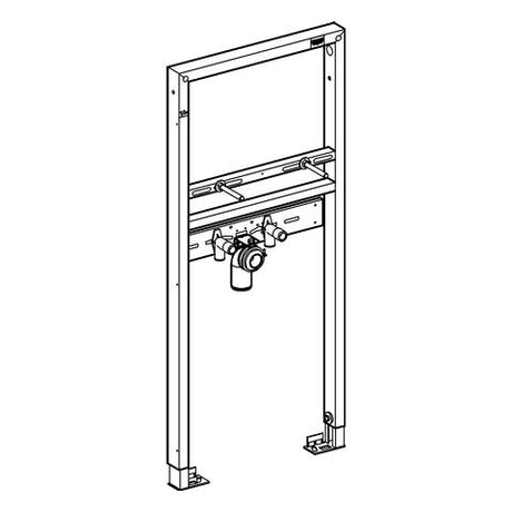 GROHE Waschtisch-Element Rapid SL 38554_1, 1,13 m Bauhöhe, für Vorwand- oder Ständerwandmontage, 2 schallgedämmte Armaturenanschlüsse DN 15, HT-Ablaufbogen DN 50