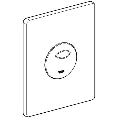 GROHE WC-Betätigung Skate 38862, 2-Mengen- und Start & Stopp-Betätigung, pneumatisch, 156 x 197 mm, senkrechte und waagerechte Montage