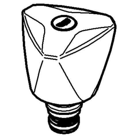 GROHE Oberteil 41819, DN 15, ABS-Kronengriff, mit Fettkammer, Rückflussverhinderer, chrom