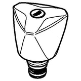 GROHE Oberteil 41819, DN 15, ABS-Kronengriff, mit Fettkammer, Rückflussverhinderer, chrom