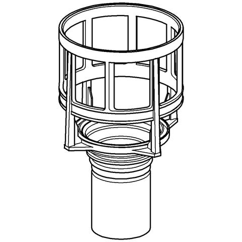 GROHE Ventilsitz 43542, mit O-Ring, für Wandeinbau-Spülkästen 6 - 9 l / 6 l, Ø 41 mm