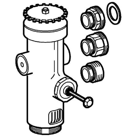 GROHE WC-Druckspüler 43996, Austauscharmatur für 677.00.200/677.03.200/680.00.200