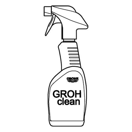 GROHE Armaturen- und Badreiniger Grohclean 48166, Verkaufseinheit 10 Stück