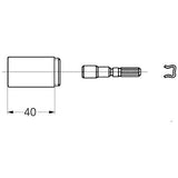 GROHE Verlängerungsset 06427, 40 mm, für UP-Ventile DN 15, chrom