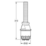 GROHE Servo-Ablaufventil 43486, Spülung unterbrechbar, ohne Ventilsitz