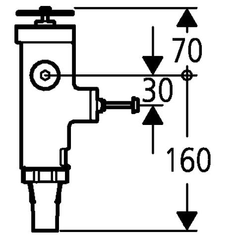 GROHE WC-Druckspüler 43996, Austauscharmatur für 677.00.200/677.03.200/680.00.200