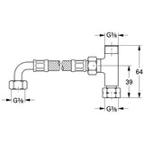 GROHE Anschluss-Set 47533, für Grohtherm Micro, chrom
