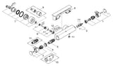 GROHE Thermostat-Brausebatterie Grohtherm 2000 34469_1, Wandmontage, mit Duschablage, eigensicher, chrom