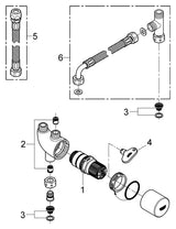 GROHE Thermischer Verbrühschutz/Untertischthermostat Grohtherm Micro 34487, chrom