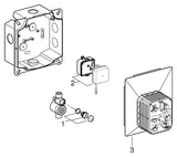 GROHE Urinal-Rohbauset Rapido U 37338, für manuelle Betätigung oder Tectron Infrarot Elektronik 6 V oder 230 V, für Nass- und Trockenausbau