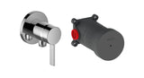 KEUCO IXMO Set IXMO_solo Einhebelmischer mit Schlauchanschluss/rund Griff IXMO Pure verchromt