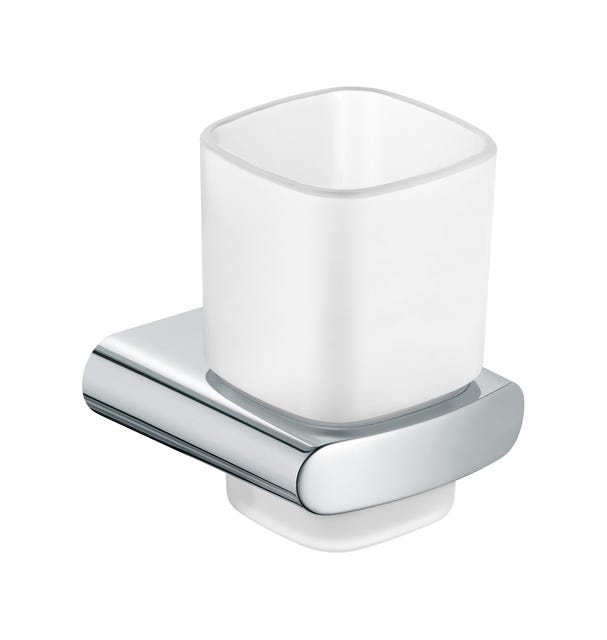 KEUCO Elegance Glashalter mit Echtkristall-Glas verchromt