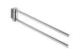 KEUCO Plan Handtuchhalter 2-armig schwenkbar mit verdeckter Befestigung und Befestigungs-Set