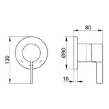 KEUCO IXMO Einhebelmischer UP DN15 mit runder Rosette/IXMO Pure verchromt