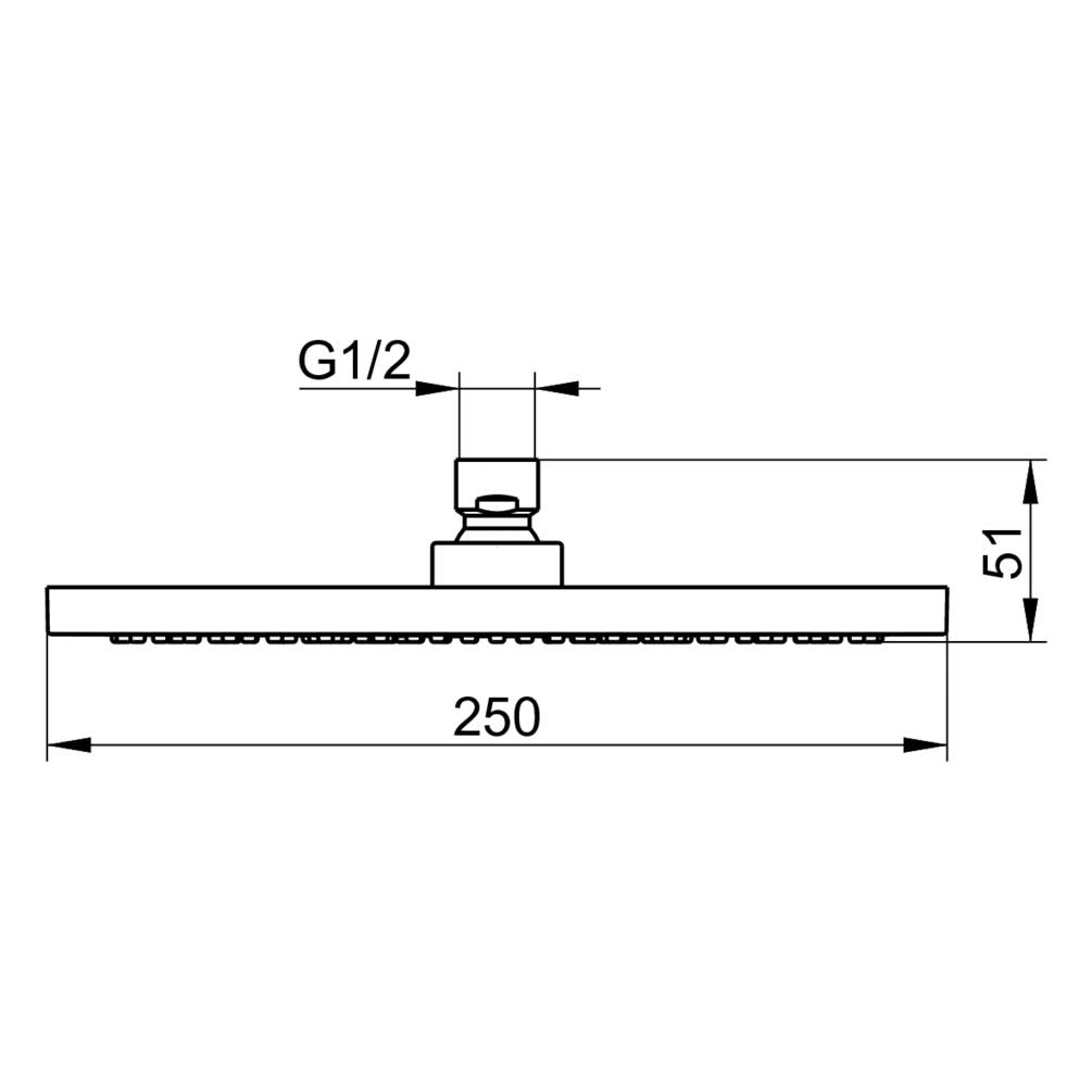 KEUCO Armaturenzubehör Kopfbrause rund Chrom-finish mit Antikalk-System und 15 l/min Durchflussbegrenzung