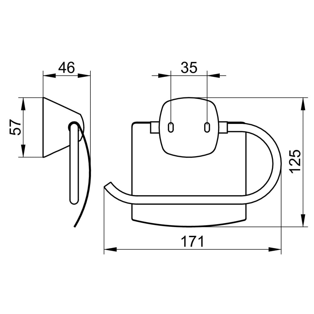 KEUCO City.2 Toilettenpapierhalter mit Deckel verchromt