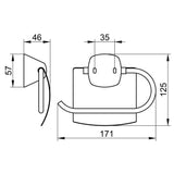 KEUCO City.2 Toilettenpapierhalter mit Deckel verchromt