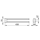 KEUCO City.2 Handtuchhalter 430 mm verchromt