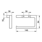 KEUCO Edition 11 Toilettenpapierhalter offene Form verchromt