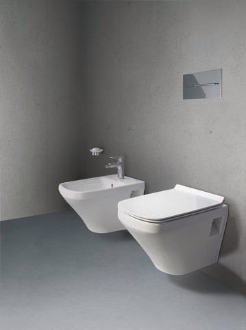 DU WC-Sitz DuraStyle mit SoftClose Scharniere edelstahl, weiß