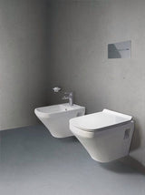 DU WC-Sitz DuraStyle mit SoftClose Scharniere edelstahl, weiß