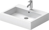 DU Waschtisch Vero mit Überlauf und Hahnlochblende, weiß