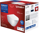 DU Wand-WC Set 540 mm D-Neo Weiß,TS rim.,WC-Sitz m.Absenkaut.,inkl.Durafix