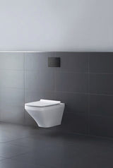DU WC-Sitz DuraStyle mit SoftClose Scharniere edelstahl, weiß
