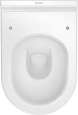 Duravit Starck 3 WC-Set wandhängend, weiß Hochglanz, Tiefspüler, mit WC-Sitz und Absenkautomatik