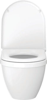 Duravit Starck 3 WC-Sitz, D-förmig, weiß glänzend, Duroplast, Edelstahl-Scharnier