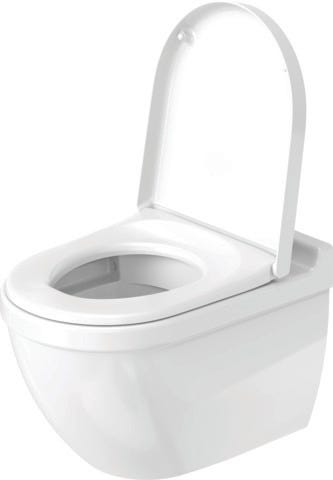 DU Wand-WC Starck 3 540 mm Tiefspüler, rimless, Durafix, weiß