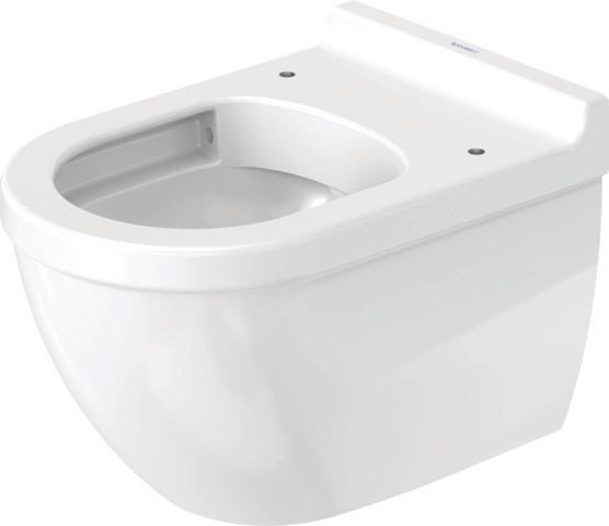 DU Wand-WC Starck 3 540 mm Tiefspüler, rimless, Durafix, weiß