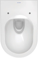 Duravit ME by Starck WC-Set wandhängend weiß Hochglanz, Tiefspüler, rimless, Abgang waagerecht, mit WC-Sitz und Absenkautomatik