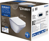 DU WWC-Set DuraStyle, rimless, Durafix TS,weiß, inkl.WC-Sitz m.Absenkautomatik