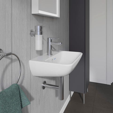 DU Handwaschbecken ME by Starck 450 mm mit ÜL, mit HLB, 1 HL, weiß