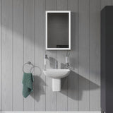 DU Handwaschbecken ME by Starck 450 mm mit ÜL, mit HLB, 1 HL, weiß
