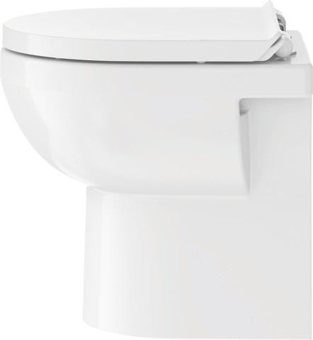 Duravit WC-Sitz No.1/DuraStyle, Form D-shaped, Material Sitz/Deckel Duroplast, Farbe weiß, Scharniere Edelstahl, glänzend, mit Deckel, Montage von oben